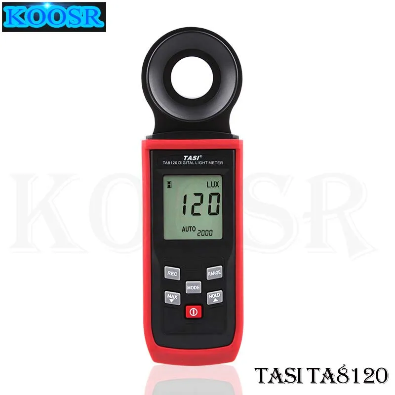 

TASI TA8120 100000Lux Digital LCD backlight Pocket Light Meter Lux/FC Measure Tester tachometer luxmeter