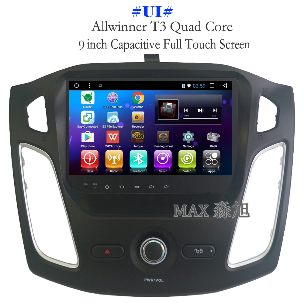 Best MAX 2G 32G Android 8.1 Car DVD Player for Ford Focus 2012-2015 Car Radio RDS Bluetooth WiFi SWC GPS Navigation System Free Map 2