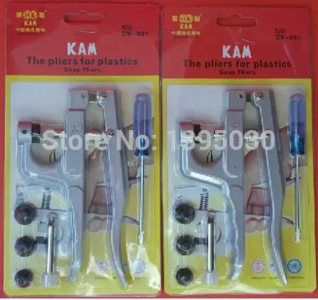 

10Pcs/Lot Kam Plastic Snap Button Plier DK-001 Snap Tool for T3 5 8