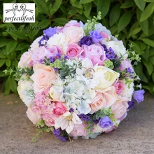 Perfectlifeoh Свадебный букет цветов для свадебного украшения Свадебные цветы букет