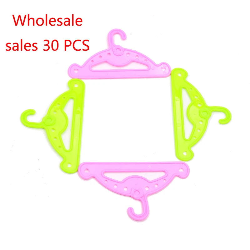 

43 cm dolls Clothing accessories Plastic hanger 2 colors baby doll toy fit 18 inch Girl doll c498