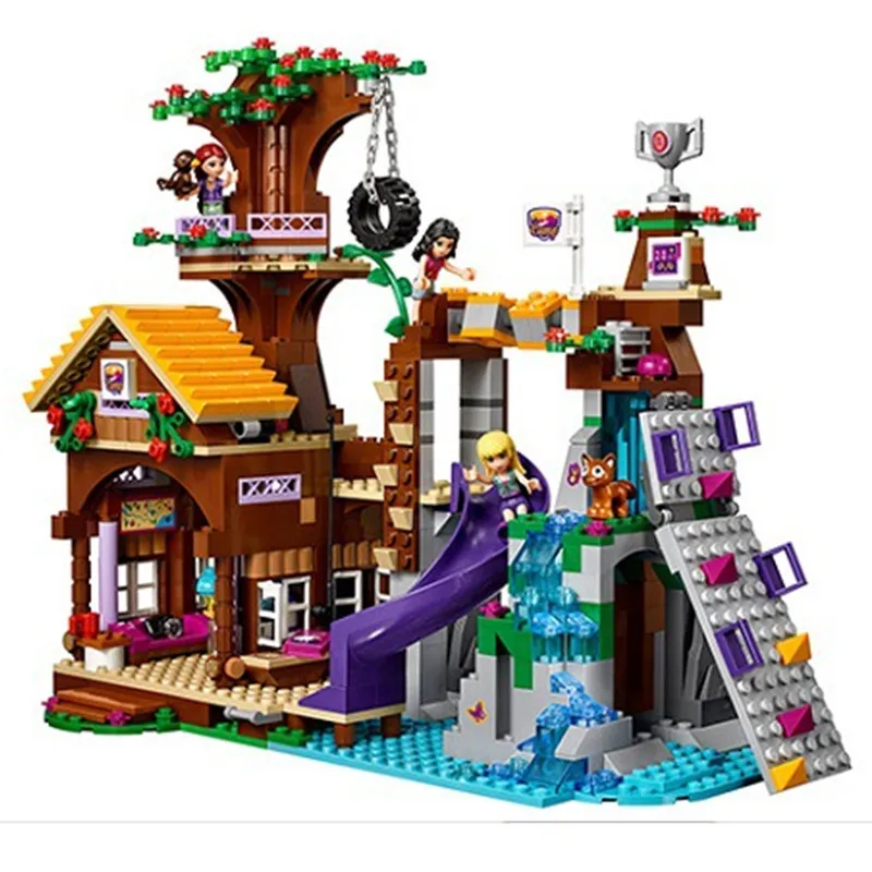 

726Pcs BELA 10497 Adventure Camp Tree House Fit legoness Friends Series 41122 building blocks Brick Toys For Children DIY Gift