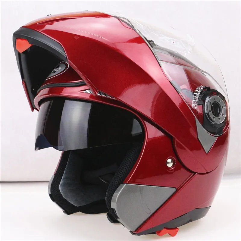 JIEKAI 105 флип-ап мотоциклетный шлем с двойным козырьком система каждый всадник доступный велосипедный шлем M L XL XXL