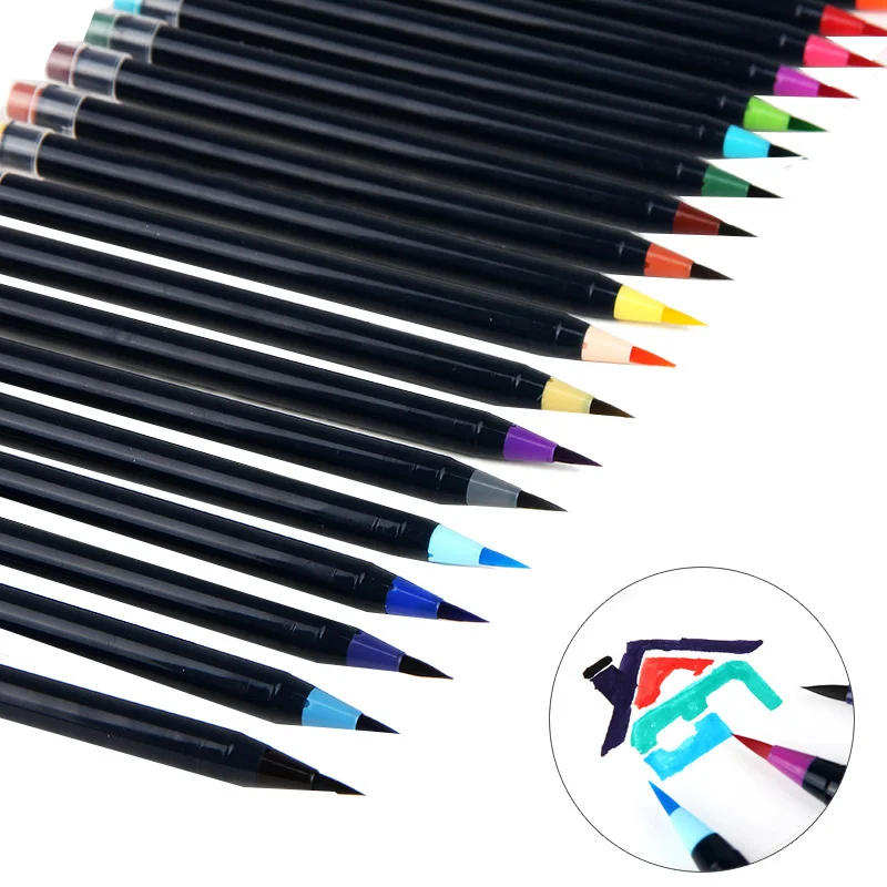 

10 Pcs Soft Brush Pen Set Watercolor Painting Art Markers Pen for Drawing Calligraphy Sketching Manga Comic Artist Supplies