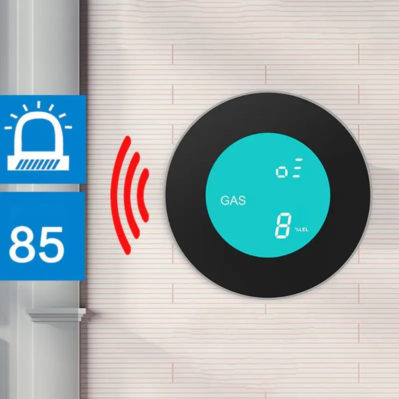 

2019 New Smart Wireless WIFI Gas Detector Gas Leakage Alarm Sensor for Home Security Remote Control Gadgets with APP Control