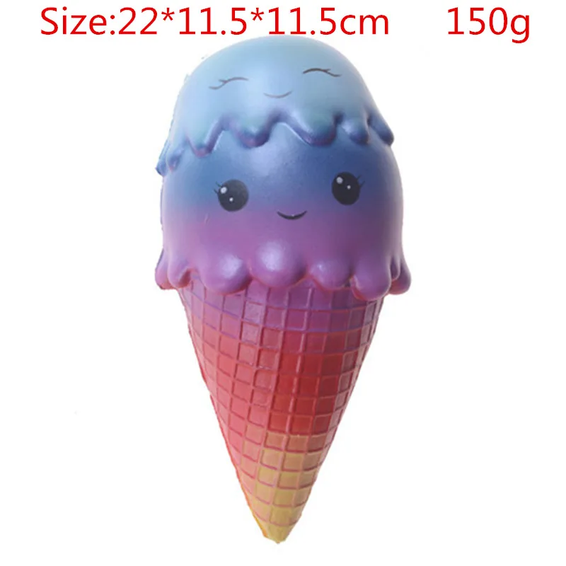 22 см мягкое сжимающее медленно растущее мороженое Пасхальный кролик красивая Волшебная овечка Русалочка Роза торт ананас булочка игрушка - Цвет: G9 22cm 150g