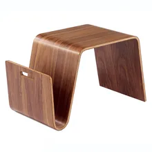 Bent Plywood Mid Century Design Modern End Table For Breakfast, Magazine Living Room Furniture Side Tea Bed Table For Laptop