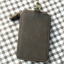 Ретро натуральная коровья кожа для мужчин и женщин Автомобильный ключ сумка многофункциональный бумажник чехол для ключей мода ключница держатели 6 брелоков 4022