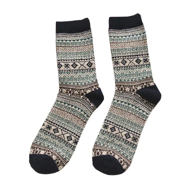 Mens Socks Autumns Winter Spring 2018 New Ethnic Styles Colorful