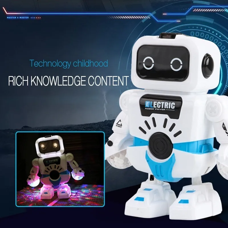 

2019 Dance Robot Motor-driven Toys For Intelligence Originality Flash Of Light Music Sing Children Model