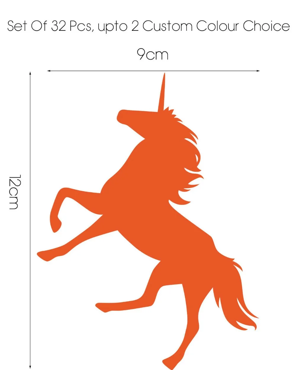 قليلا لطيف يونيكورن 32 قطعة/المجموعة ملصقات جدار الاطفال نوم صائق الفينيل الفن جدارية للإزالة DIY الأطفال غرفة الديكور KW-251