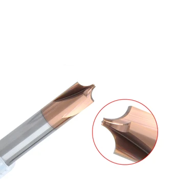 

1pcs R0.5 R0.75 R1 R2 R3 R4 R5 50L HRC55 4flutes inside concave Radius end mil Carbide steel chamfer mill countersink