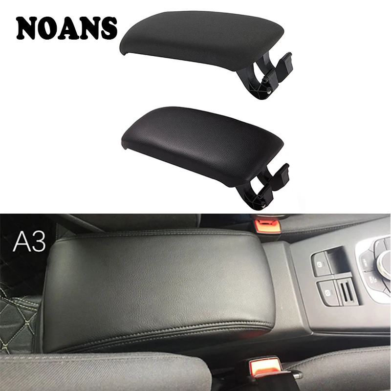 

1pcs Car-Styling For 2003-2012 Audi A3 8p A5 Cloth Leather Car Center Console Armrest Cover Auto Accessories