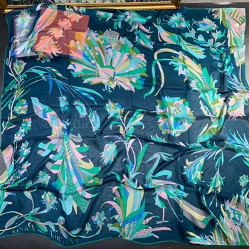 

Beautiful Silk Chiffon Shawl Scarf Fashion Multi-function Beach Sunscreen Coat Scarves Office Air Conditioner Shawl 140cm