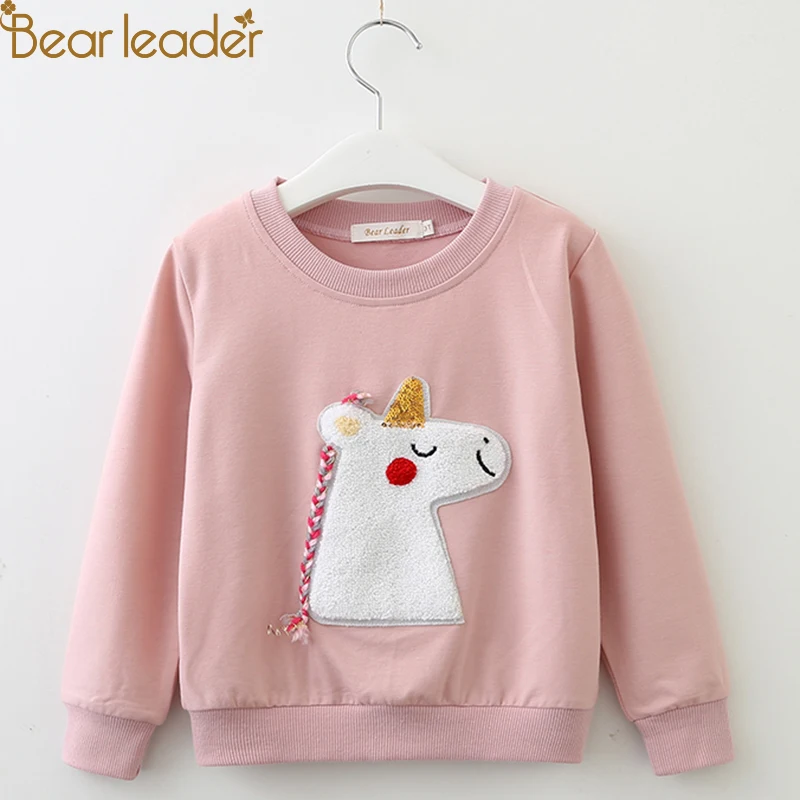 Bear Leader/ г.; Весенняя зимняя одежда для маленьких девочек; модная детская рубашка с героями мультфильмов; свитер; футболка для девочек