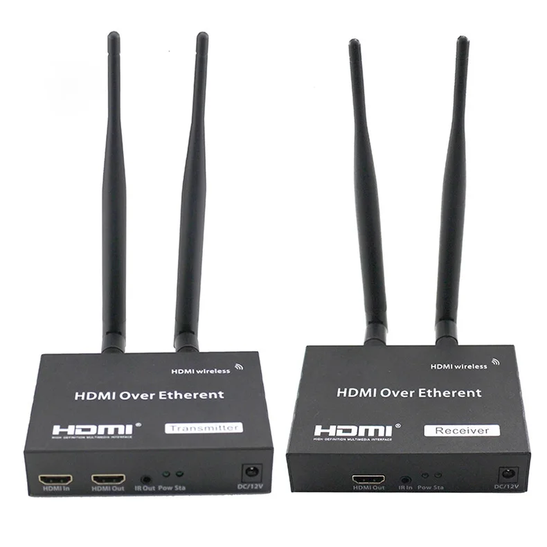 Wireless HDMI extender wifi 2.4G/5G HDMI transmitter Receiver up to 100m with HDMI extender Loop out HDMi TCP/IP compliant