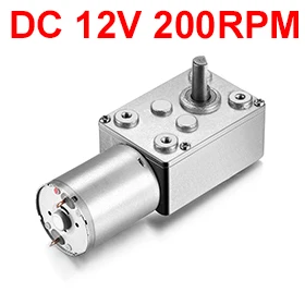 

UXCELL(R) High Quality 1Pcs DC Worm Gear Motor 12V 200RPM 6mm Shaft High Torque Turbine Reducer