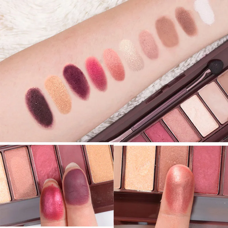 

NEW Makeup 10 Colors Eyeshadow Palette Matte Shimmer Pigment Glitter Eye Shadow Pallete Beauty Tools