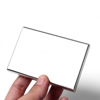 

Bisi goro small business namecard card case protective kartenetui 2019 new Creative fashion solid credit id card metal wallet