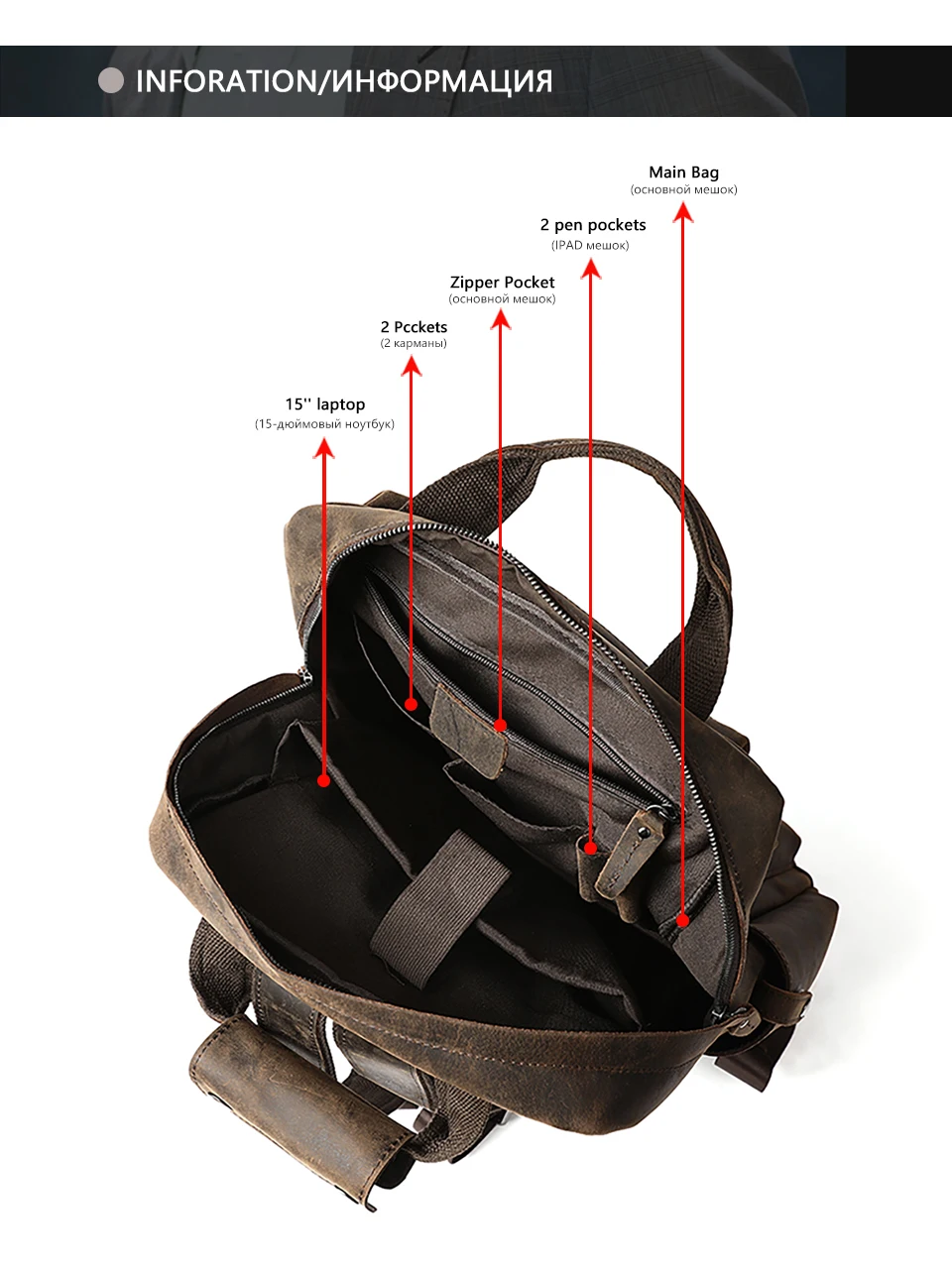 -1_06MVA Men's Backpack Vintage Bag Men Genuine Leather Anti Theft Backpack for Laptop Travel Backpacks Casual Schoolbag Gifts 3506