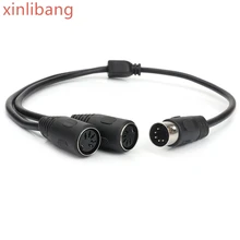 MIDI Cable, 5 Pin DIN Plug Male to 2 Dual DIN Female SmartPhone AUX Headphone Stereo Jack Adapter Y Splitter Extension Cable MIDI Cable, 5 Pin DIN Plug Male to 2 Dual DIN Female SmartPhone AUX Headphone Stereo Jack Adapter Y Splitter Extension Cable