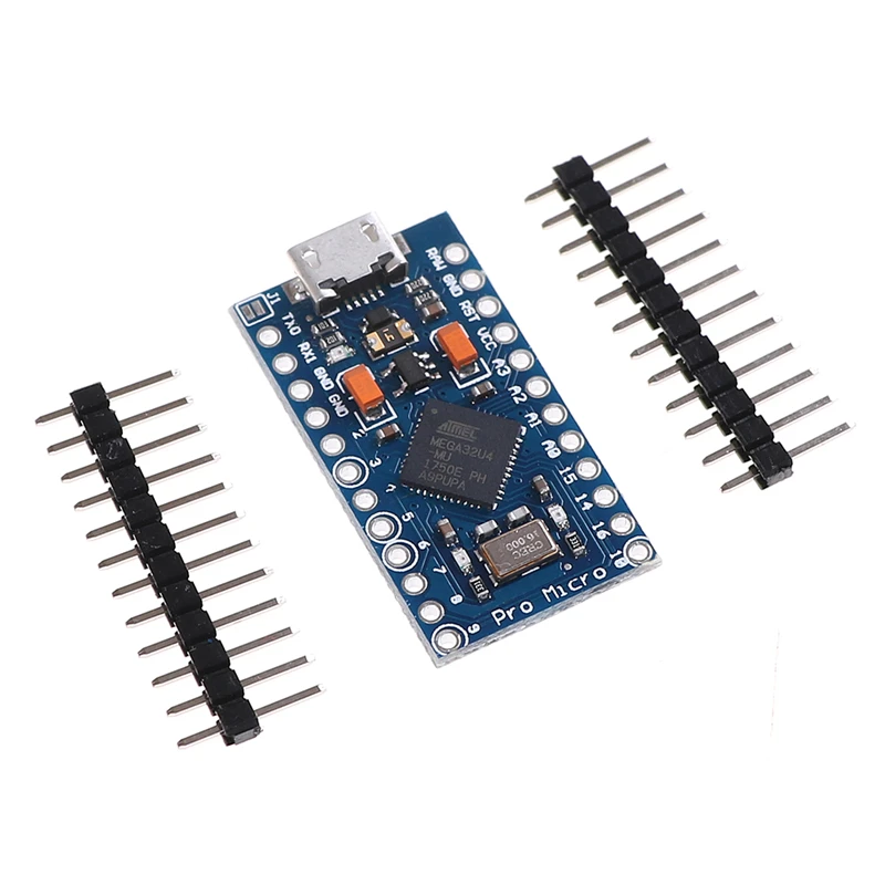 Hot Pro Micro ATmega32U4 5 в 16 МГц Замена ATmega328 для Arduino Mini с 2-рядным штырьковым разъемом Leonardo