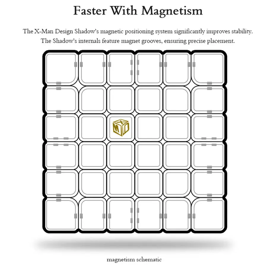 Головоломка, магический куб QiYi Xman 6x6x6 6*6*6 Shadow M, магнитный кубик, профессиональная образовательная головоломка, твист, игрушки мудрости, логическая игра Z