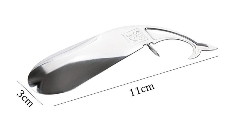 TUUTH Stainless Steel Passion Fruit Spoon Fruit Opener Dolphin Shape Melon Scoops Avocado Opening Knife Cute Kitchen Tools6