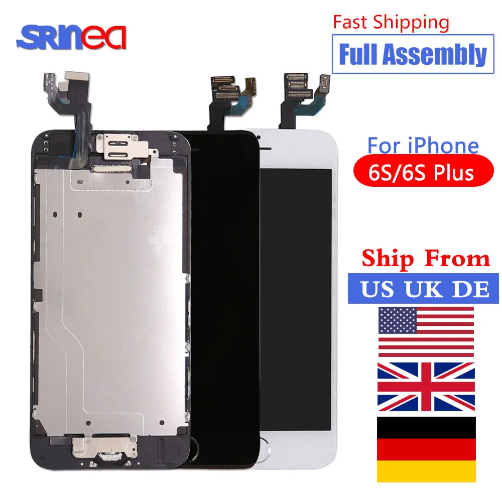 

Display For iPhone 6s 6 s Plus LCD Touch Screen Module Digitizer Assembly Full Set Complete LCD Screen Ship From US UK DE