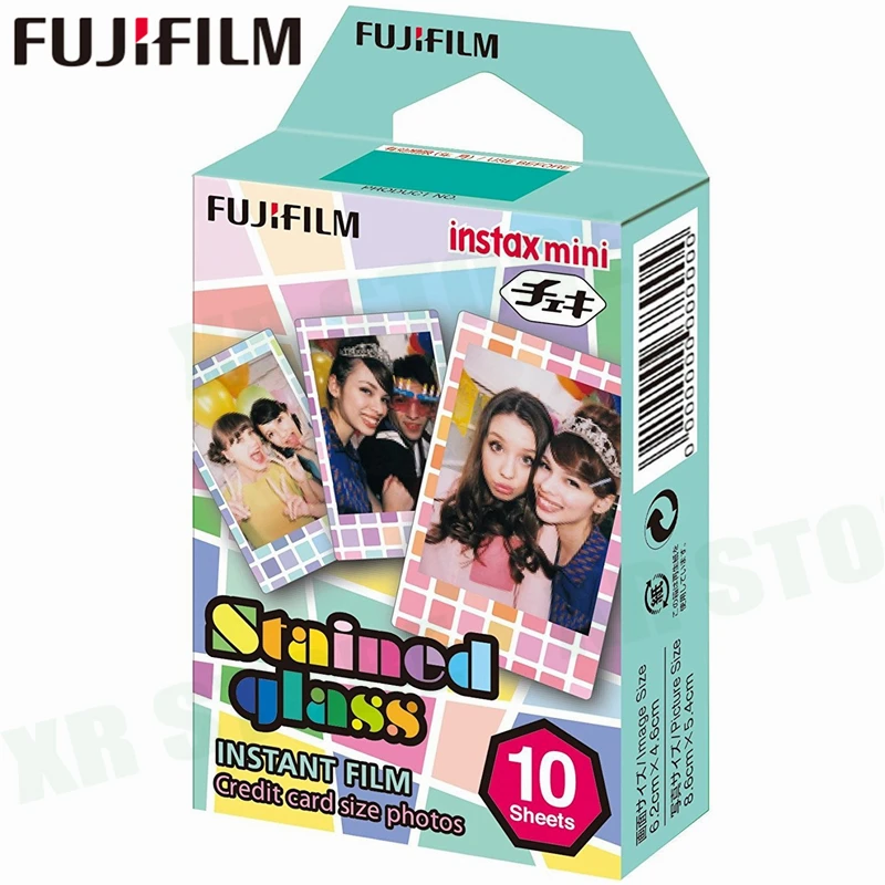 Fujifilm витражное стекло + Полосатые candy pop для мгновенной съемки Fuji Фотобумага