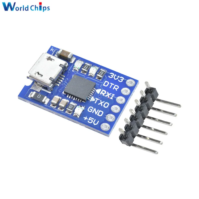 10Pcs Micro Usb To Uart Ttl Module 6Pin Serial Converter Stc CP2102 ig