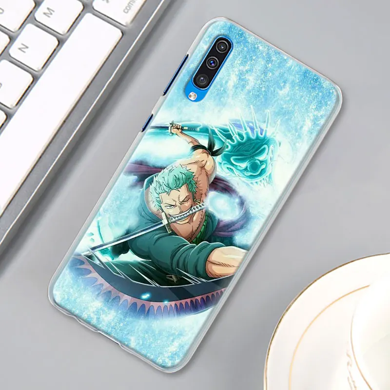 One Piece Roronoa Zoro Case Cover for Samsung Galaxy A30 A40 A50 A70 A6 A8 Plus A7 A9 M30 Phone Case Coque