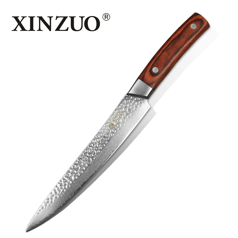 

XINZUO 8 "inch Cleaver Knife 67 Layers Japanese Kitchen Knives Damascus Steel Kithcen Tools Sushi Sashimi Knife Pakkawood Handle