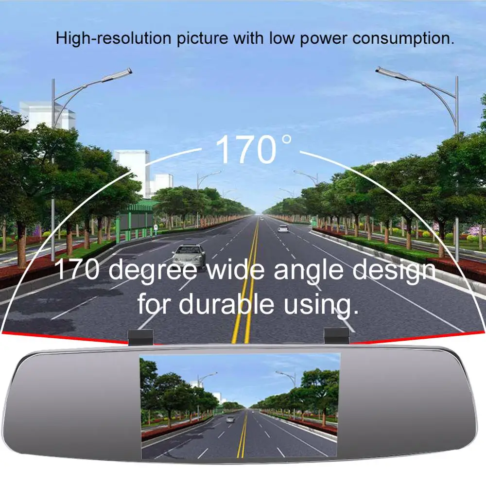 ZYD439E 4,3 дюймов Автомобильный MP5 зеркало заднего вида монитор HD автостоянка монитор ночного видения помощь при парковке камеры