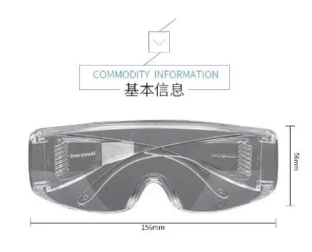 Transparent ventilation, anti-fog, anti-shock, dustproof, sand-proof goggles
