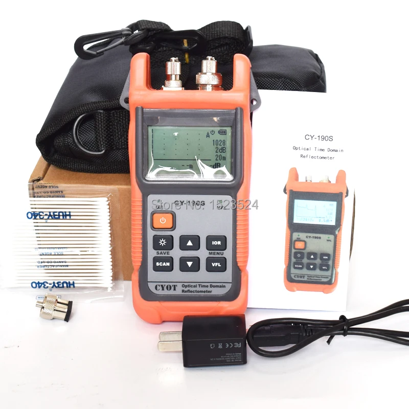 Оптическое волокно Ranger MINI OTDR CY190S Визуальный дефектоскоп Обнаружение