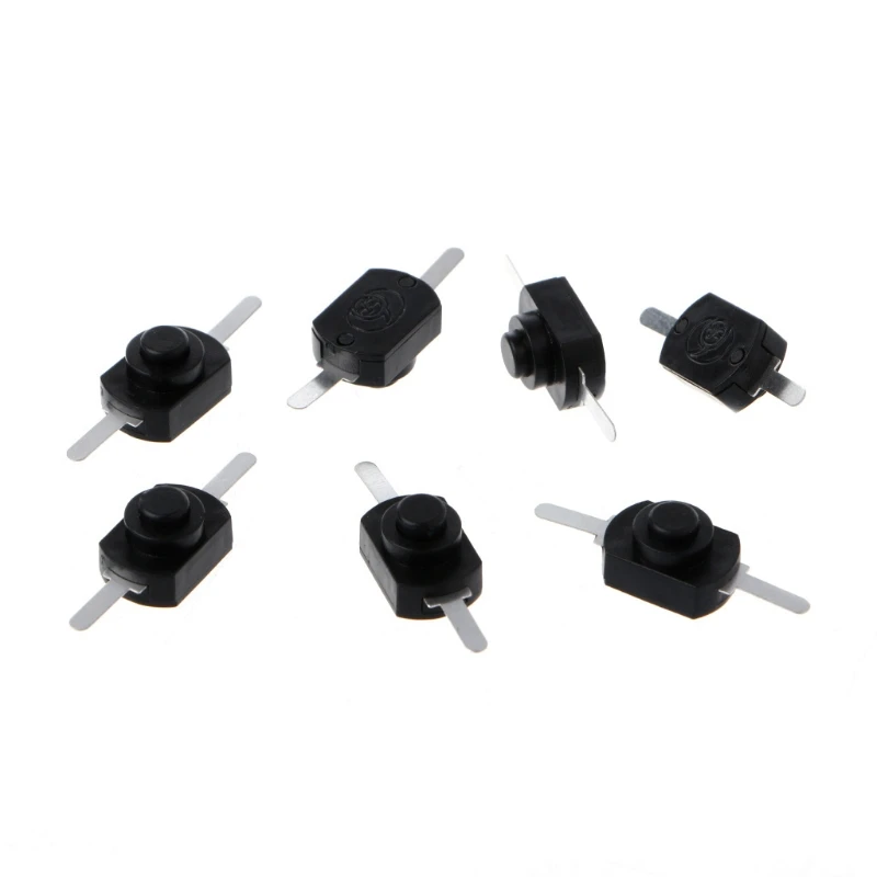 

20 Pcs DC 30V 1A Black On Off Mini Push Button Switch for Electric Torch