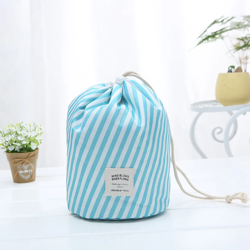 cosmetics make up bag wind blows river flows