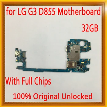 

Complete Logic board for LG G3 D855 Motherboard with Android System,32GB Original unlocked for LG G3 D855 Mainboard,Good Working