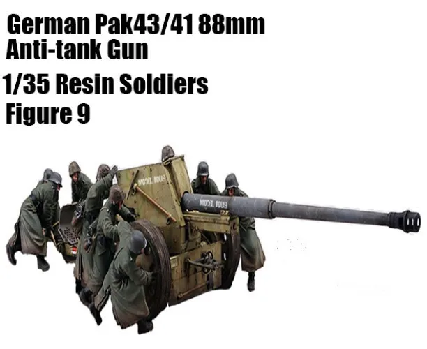 

Scale Models 1/35 German 88mm anti-tank soldiers 9 group (not including anti-tank guns) WWII Resin Model Free Shipping