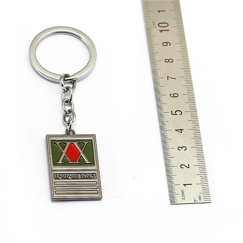 

New 2018 Game Jewelry HUNTER x HUNTER Keychain GON FREECSS License Pendant Key Ring Holder For Women Men Jewelry Christmas Gifts