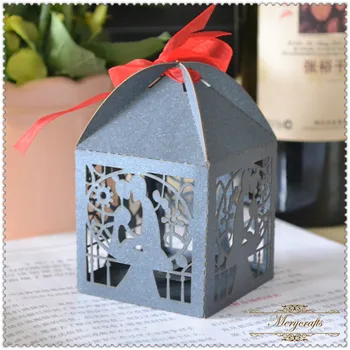 

Hot sale laser cut white wedding favor boxes for wholesale and retail