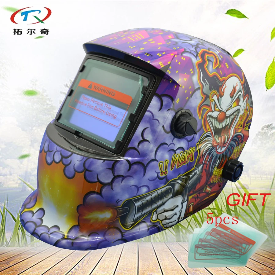 Y 2233DE DIN913 outside control Welding Helmet with gloves automatic darkening welding mask