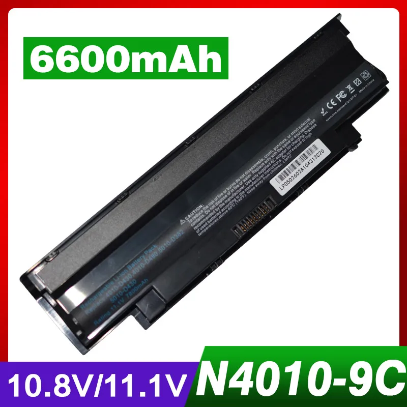 

6600mAh Laptop Battery for Dell Inspiron N5110 N7110 J1KND 13R 14R N3010 N4010 N4010D N5010 N7010 N4050 N5010D N3110 N4110 9T48V