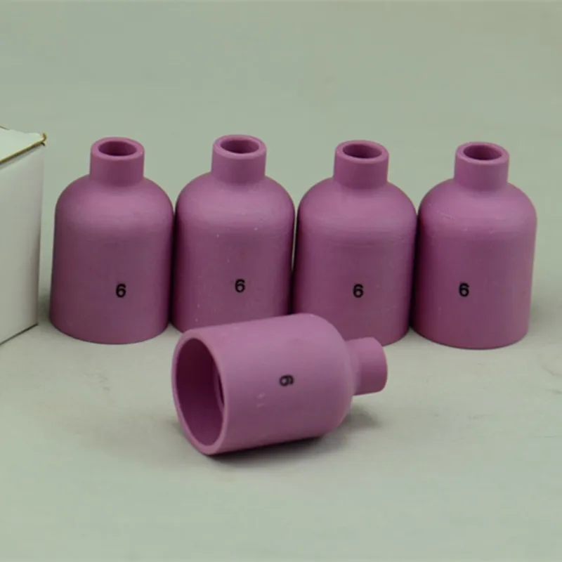 

TIG Alumina Ceramic Nozzle Gas Lens Cup 57N75 6# Fit TIG Welding Torch Consumables PTA DB SR WP17 18 26 Series,5PK