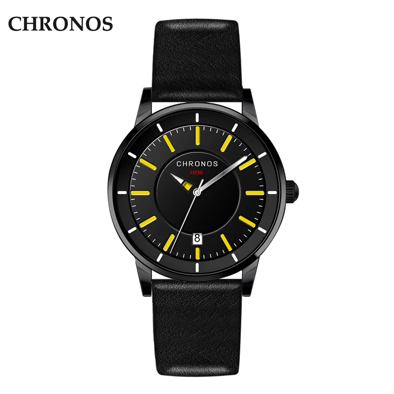 Chronos Mens Watches Luxury Brand Watch Men's Date Clock Waterproof Quartz Wrist Watch Relogio Masculino Chronos Mens Watches Luxury Brand Watch Men's Date Clock Waterproof Quartz Wrist Watch Relogio Masculino