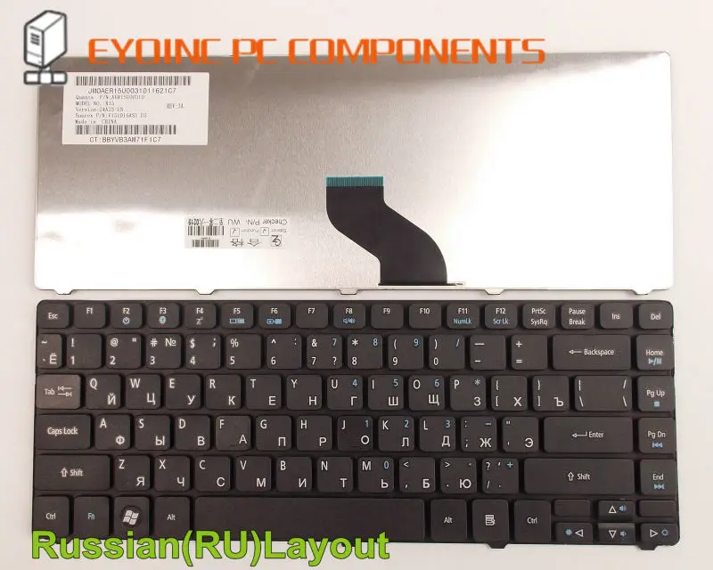 Клавиатура для ноутбука acer Aspire 5942 5940g 4750 4750G 4750Z 4739 4739Z 3935 5935G RU Русская версия