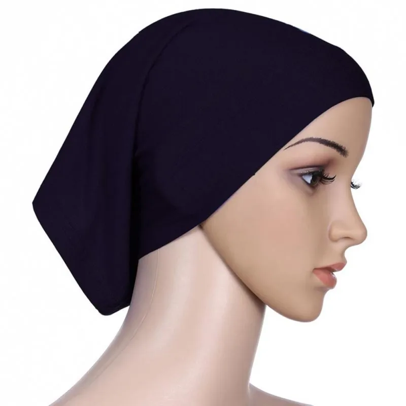 

New Women Hijab Colors Bone 15 Under Cover Hair Cap Head Bonnet Scarf Islamic Tube