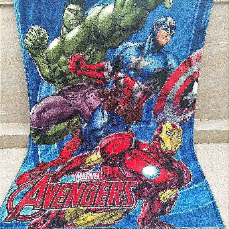 Фланелевое покрывало Marvel мстители 3d 150*200 см Одноместный размер для кровати