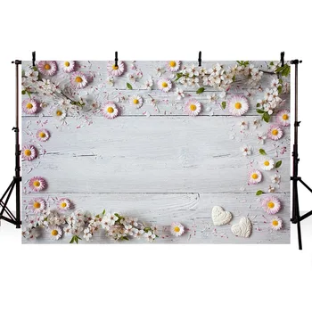 

MEHOFOTO Photography Background Customized Wood Flower Decoration Birthday Theme Party Invitation Photocall Photo Studio DIY